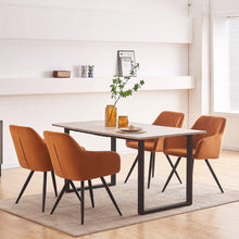 Load image into Gallery viewer, Ainpecca Dining Chairs 2pcs Velevt Padded Metal leg 141MC