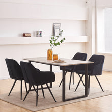 Load image into Gallery viewer, Ainpecca Dining Chairs 2pcs Velevt Padded Metal leg 141MC