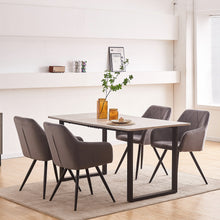 Load image into Gallery viewer, Ainpecca Dining Chairs 2pcs Velevt Padded Metal leg 141MC