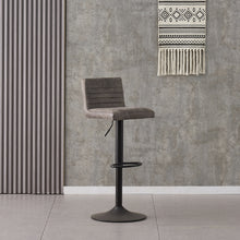 Load image into Gallery viewer, Ainpecca Bar Stools Set of 2 Faux Matte Suede Leather/ Velvet Seat 129BC