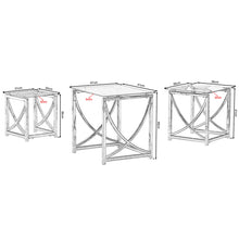 Load image into Gallery viewer, Ainpecca Nest of Coffee Tables Set 3 Piece Nesting Sofa End Side Table For Living Room 02CT