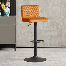 Load image into Gallery viewer, Ainpecca Bar Stools Set of 2 Velvet Chair Diamond Stitch 012MC