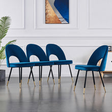 Load image into Gallery viewer, Ainpecca Dining Chairs Set of 2/4 Velvet Fabric Padded Seat Soft Thick Cushion 023MC