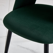 Load image into Gallery viewer, Ainpecca Dining Chairs Set of 2/4 Velvet Set Padded Seat Metal Leg Kitchen Chair Home Office 009MC