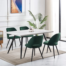Load image into Gallery viewer, Ainpecca Dining Chairs Set of 2/4 Velvet Set Padded Seat Metal Leg Kitchen Chair Home Office 009MC