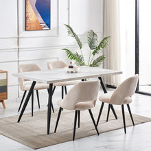 Load image into Gallery viewer, Ainpecca Dining Chairs Set of 2/4 Velvet Set Padded Seat Metal Leg Kitchen Chair Home Office 009MC