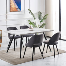 Load image into Gallery viewer, Ainpecca Dining Chairs Set of 2/4 Velvet Set Padded Seat Metal Leg Kitchen Chair Home Office 009MC