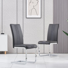 Load image into Gallery viewer, Ainpecca Set of 2/4 Dining Chair PU Leather with High Back and Metal Legs Chair 002GX