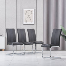 Load image into Gallery viewer, Ainpecca Set of 2/4 Dining Chair PU Leather with High Back and Metal Legs Chair 002GX