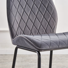 Load image into Gallery viewer, Ainpecca Dining Chairs Set of 2/4 Kitchen Chairs Living Room Chairs Velvet Padded Seat Metal Leg A007MC