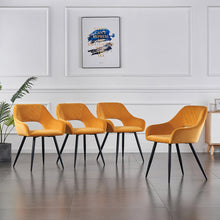Load image into Gallery viewer, Ainpecca Dining Chairs Set of 2/4 Kitchen Chairs Living Room Chairs Velvet Padded Seat Metal Leg 174