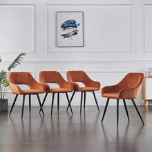 Load image into Gallery viewer, Ainpecca Dining Chairs Set of 2/4 Kitchen Chairs Living Room Chairs Velvet Padded Seat Metal Leg 174