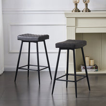 Load image into Gallery viewer, Ainpecca Set of 2/4 Bar Stool Breakfast Stool Kitchen Bar High Chairs Velvet Metal Legs 112MC