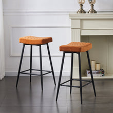 Load image into Gallery viewer, Ainpecca Set of 2/4 Bar Stool Breakfast Stool Kitchen Bar High Chairs Velvet Metal Legs 112MC