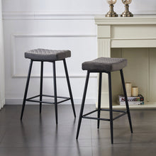 Load image into Gallery viewer, Ainpecca Set of 2/4 Bar Stool Breakfast Stool Kitchen Bar High Chairs Velvet Metal Legs 112MC