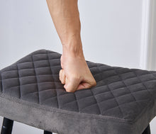 Load image into Gallery viewer, Ainpecca Set of 2/4 Bar Stool Breakfast Stool Kitchen Bar High Chairs Velvet Metal Legs 112MC