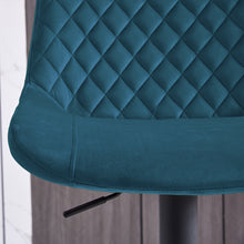 Load image into Gallery viewer, Ainpecca Bar Stools Set of 2 Velvet Swivel Gas Lift Chairs Kitchen 130MC