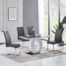 Load image into Gallery viewer, Ainpecca Set of 2/4 Dining Chair PU Leather with High Back and Metal Legs Chair 002GX