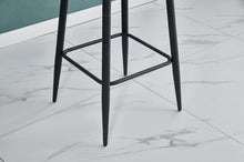 Load image into Gallery viewer, Ainpecca Bar Table Round Kitchen Table Breakfast Dining Table with Marble Effect MDF Board and Metal Frame 109BT