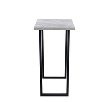 Load image into Gallery viewer, Ainpecca Bar Table Breakfast Counter Table with Marble Effect Top and Metal Legs Industrial Style Coffee Kitchen 105BT