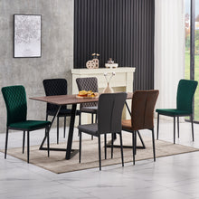 Load image into Gallery viewer, Ainpecca Dining Chairs Set of 4/6 Velvet Fabric Thickened Cushion Backrest with Metal Legs Lounge Home C127MC
