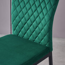 Load image into Gallery viewer, Ainpecca Dining Chairs Set of 4/6 Velvet Fabric Thickened Cushion Backrest with Metal Legs Lounge Home C127MC