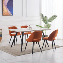 Load image into Gallery viewer, Ainpecca Dining Chairs Set of 2/4 Velvet Set Padded Seat Metal Leg Kitchen Chair Home Office 009MC