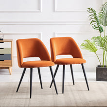 Load image into Gallery viewer, Ainpecca Dining Chairs Set of 2/4 Velvet Set Padded Seat Metal Leg Kitchen Chair Home Office 009MC