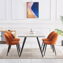 Load image into Gallery viewer, Ainpecca Dining Chairs Set of 2/4 Velvet Set Padded Seat Metal Leg Kitchen Chair Home Office 009MC