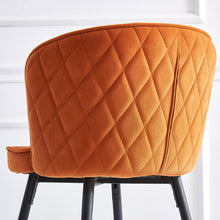 Load image into Gallery viewer, Ainpecca Bar Stool Set of 2/4 Velvet Metal Legs Breakfast Chairs 017144MC