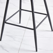 Load image into Gallery viewer, Ainpecca Bar Stool Set of 2/4 Velvet Metal Legs Breakfast Chairs 017144MC