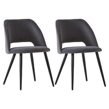Load image into Gallery viewer, Ainpecca Dining Chairs Set of 2/4 Velvet Set Padded Seat Metal Leg Kitchen Chair Home Office 009MC