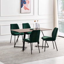 Load image into Gallery viewer, Ainpecca Dining Chairs Set of 2/4 Kitchen Chairs Living Room Chairs Velvet Padded Seat Metal Leg A007MC