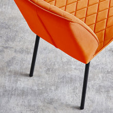 Load image into Gallery viewer, Ainpecca Dining Chairs Set of 2/4 Kitchen Chairs Living Room Chairs Velvet Padded Seat Metal Leg A007MC