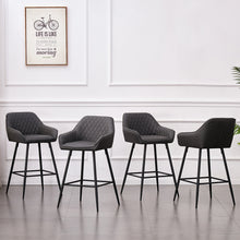 Load image into Gallery viewer, Cbmond Bar Stools  (Black Metal Legs)