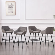 Load image into Gallery viewer, Cbmond Bar Stools  (Black Metal Legs)