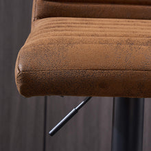 Load image into Gallery viewer, Ainpecca Bar Stools Set of 2 Faux Matte Suede Leather/ Velvet Seat 129BC