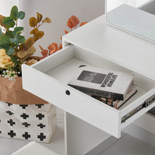 Load image into Gallery viewer, Ainpecca Dressing Table Makeup Table with Stool Vanity Table with Mirror Storage Drawers 003BT