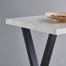 Load image into Gallery viewer, Ainpecca Bar Table Breakfast Counter Table with Marble Effect Top and Metal Legs Industrial Style Coffee Kitchen 104BT