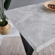 Load image into Gallery viewer, Ainpecca Bar Table Breakfast Counter Table with Marble Effect Top and Metal Legs Industrial Style Coffee Kitchen 104BT