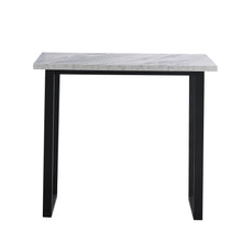 Load image into Gallery viewer, Ainpecca Bar Table Breakfast Counter Table with Marble Effect Top and Metal Legs Industrial Style Coffee Kitchen 105BT