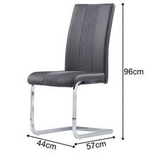 Load image into Gallery viewer, Ainpecca Set of 2/4 Dining Chair PU Leather with High Back and Metal Legs Chair 002GX