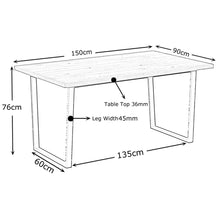 Load image into Gallery viewer, Adment Dining Table (150cm)