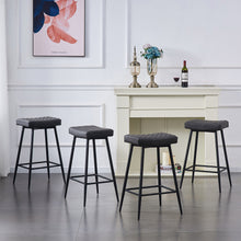 Load image into Gallery viewer, Ainpecca Set of 2/4 Bar Stool Breakfast Stool Kitchen Bar High Chairs Velvet Metal Legs 112MC