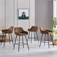 Load image into Gallery viewer, Cbmond Bar Stools  (Black Metal Legs)