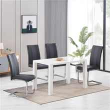 Load image into Gallery viewer, Ainpecca Set of 2/4 Dining Chair PU Leather with High Back and Metal Legs Chair 002GX
