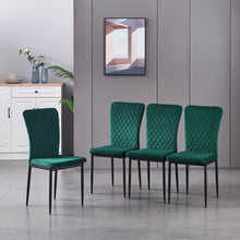 Load image into Gallery viewer, Ainpecca Dining Chairs Set of 4/6 Velvet Fabric Thickened Cushion Backrest with Metal Legs Lounge Home C127MC

