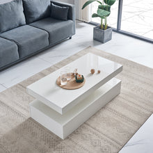 Load image into Gallery viewer, Ainpecca High Gloss White Wood Coffee Table for Living Room RGB LED Light with 16 Colours 03CT
