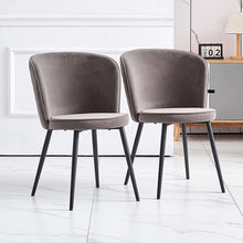 Load image into Gallery viewer, Ainpecca Set of 2/4/6 Dining Chairs with Metal Legs Kitchen Home Furniture 017MCC
